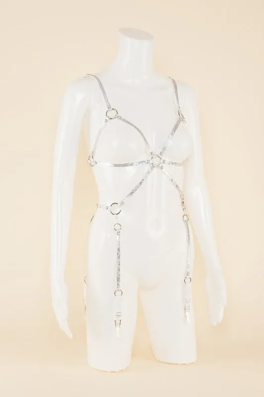 Silver Lace Playsuit
