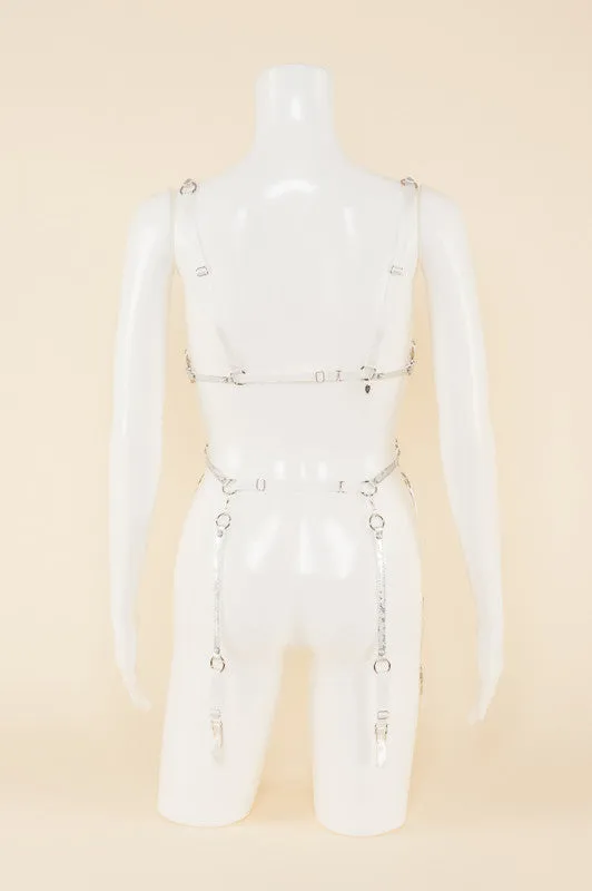 Silver Lace Playsuit