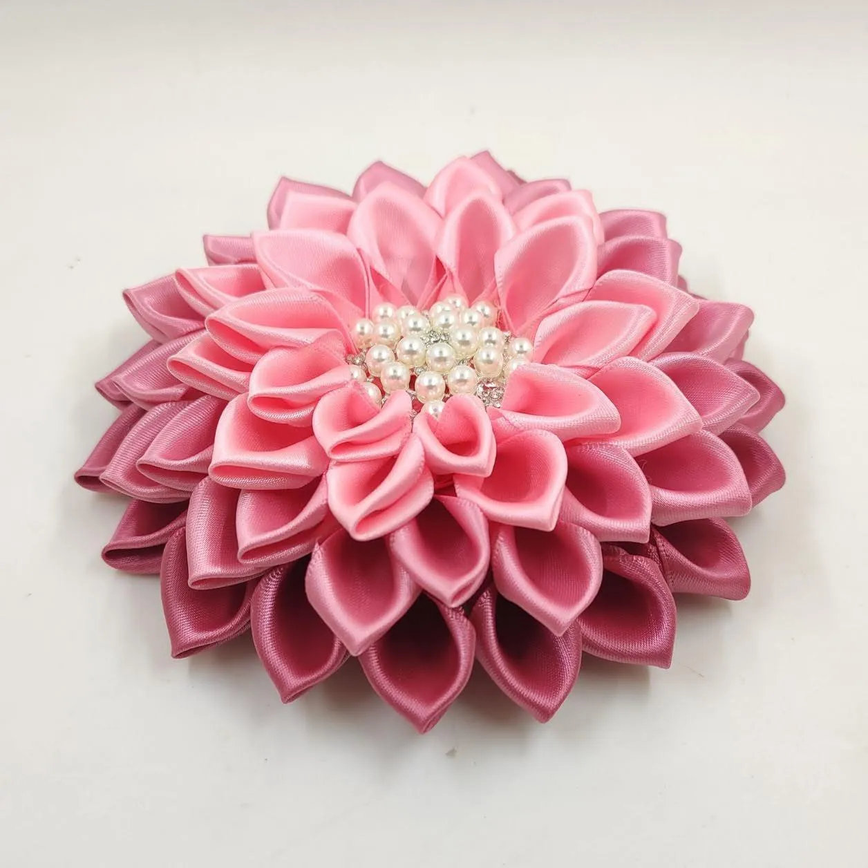 Soft Pink Flower Corsage Brooch 'Rosalind'