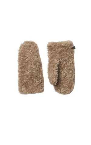 Soia & Kyo Callie Faux Shearling Mittens- Toffee