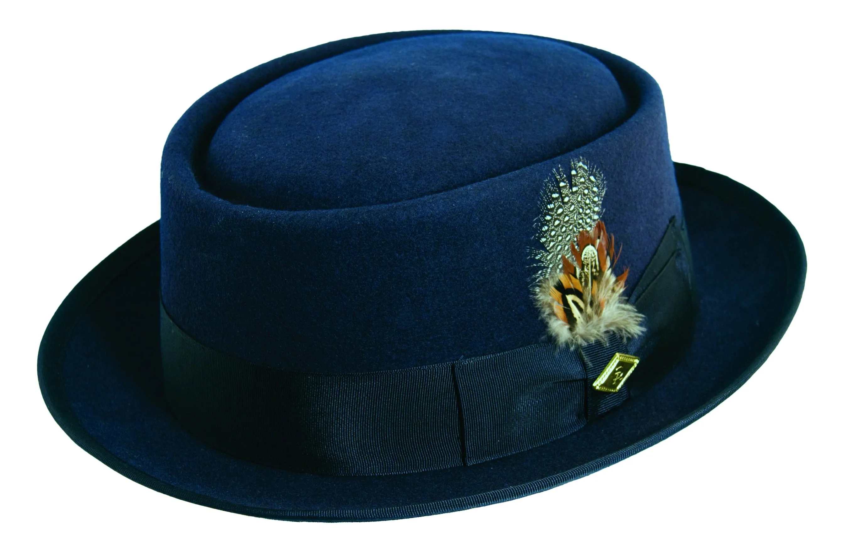 Stacy Adams Jackson Premium Wool Felt Rocker Pork Pie