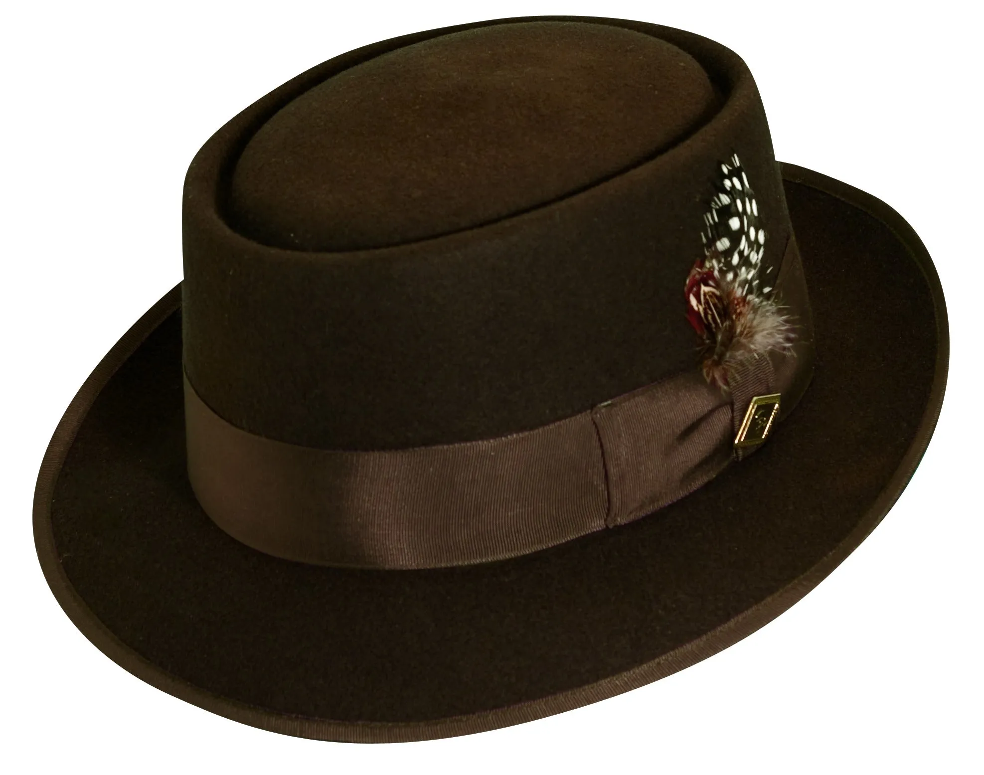 Stacy Adams Jackson Premium Wool Felt Rocker Pork Pie