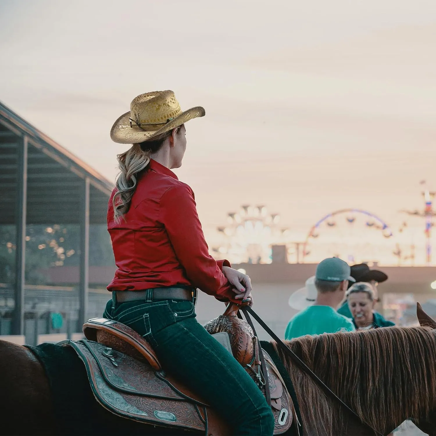 Straw Cowboy Hats for Women & Men, Boho Wide Brim Cowgirl Hat with Decorative Bands Hats for Western Outfit