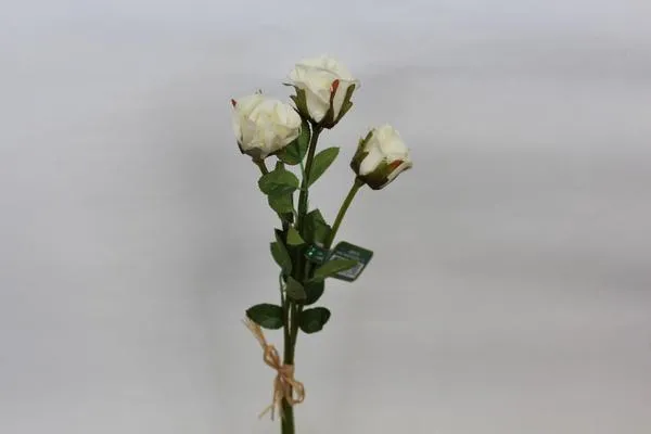 Sweetheart Mini Rose PU Material (3/bunch) Real Touch Artificial SB051 (Pink)-B67E1758