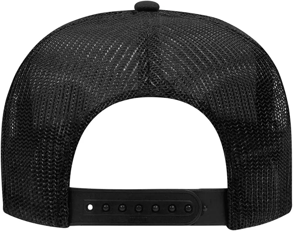 The Hat Pros High Crown 5 Panel Mesh Back Foam Front Trucker Cap with Snapback Closure | Bulk Packs Available