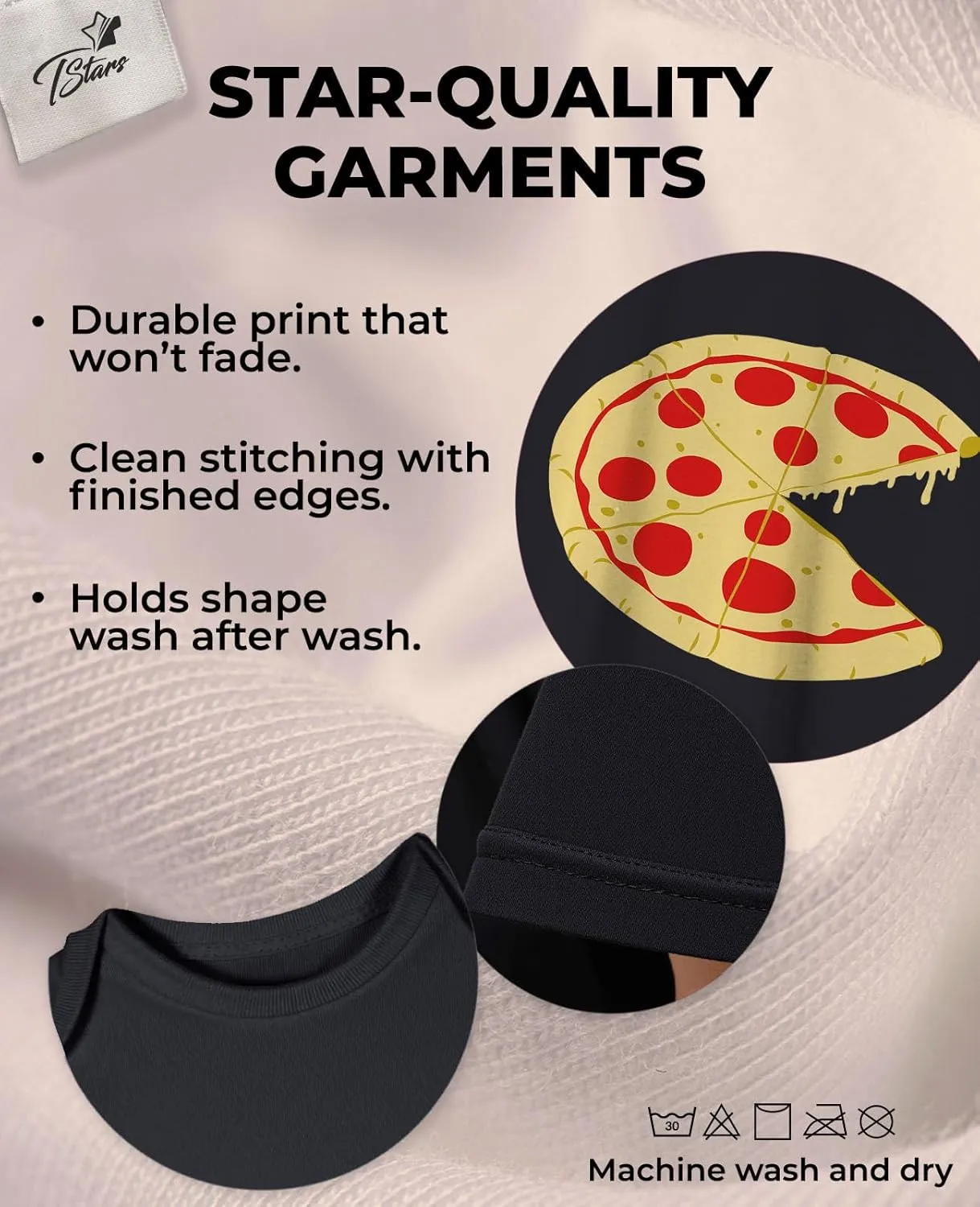 Tstars Pizza Pie & Slice Dad and Baby Matching Outfits | Father's Day Dad T-Shirt and Infant Bodysuit
