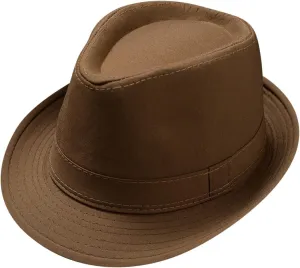 Unisex Classic Fedora Hats for Men Women Vintage Short Brim Panama Jazz Cap Church Fedora Hats