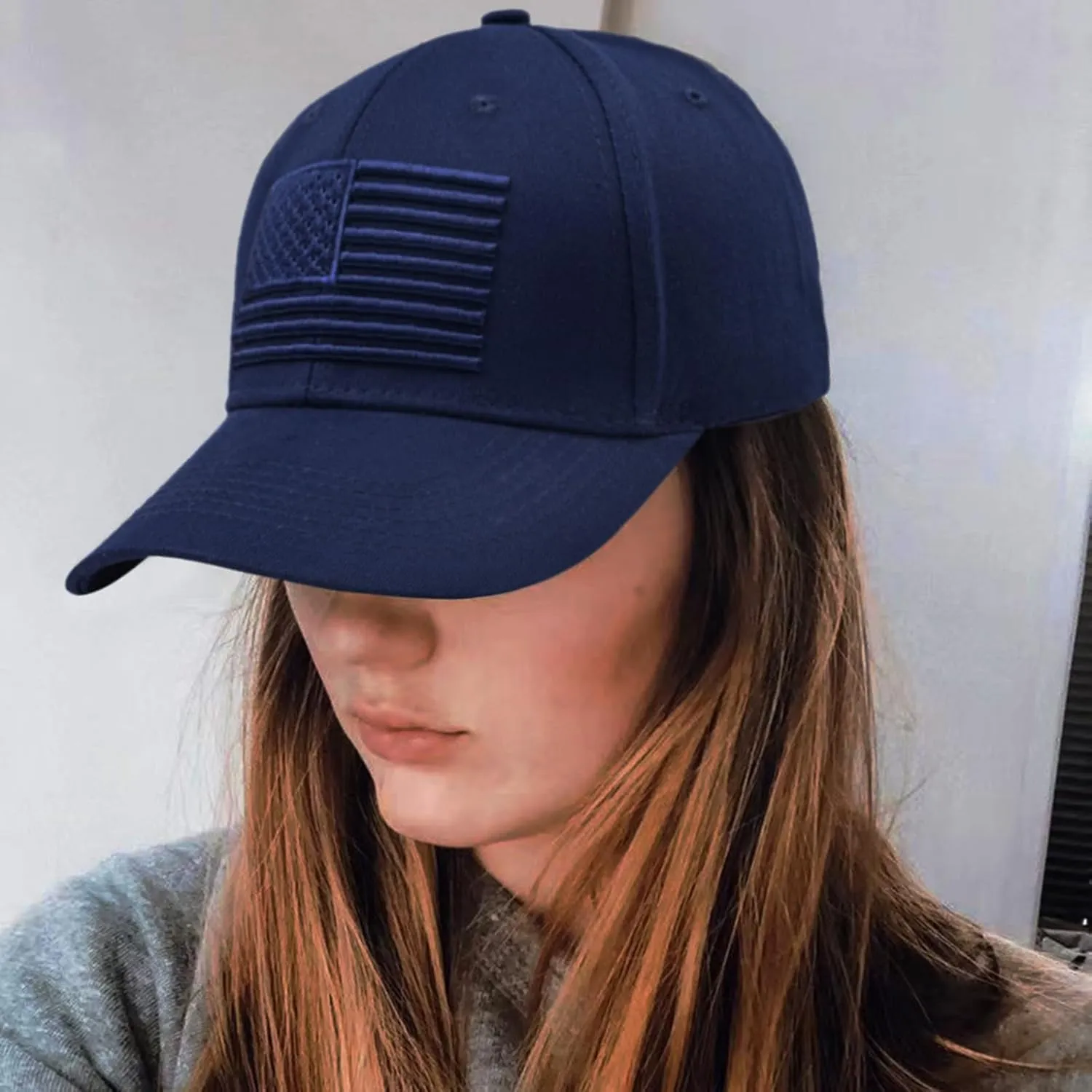 Womens Hats Baseball Caps Mens - American Flag Trucker Hat Unisex Tactical Hat USA Ball Cap Vintage Hats for Men