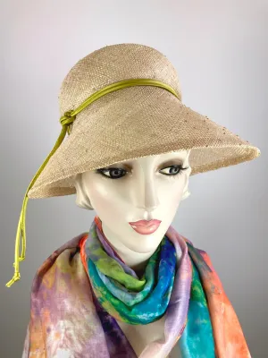Womens vintage vibe hat, tan ladies hat, natural straw Open Weave hat, Summer Medium Brim Hat, casual woman hat,  Ladies Tea Hat, Church Hat