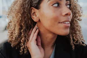 Zircon Short Drop Earrings · December