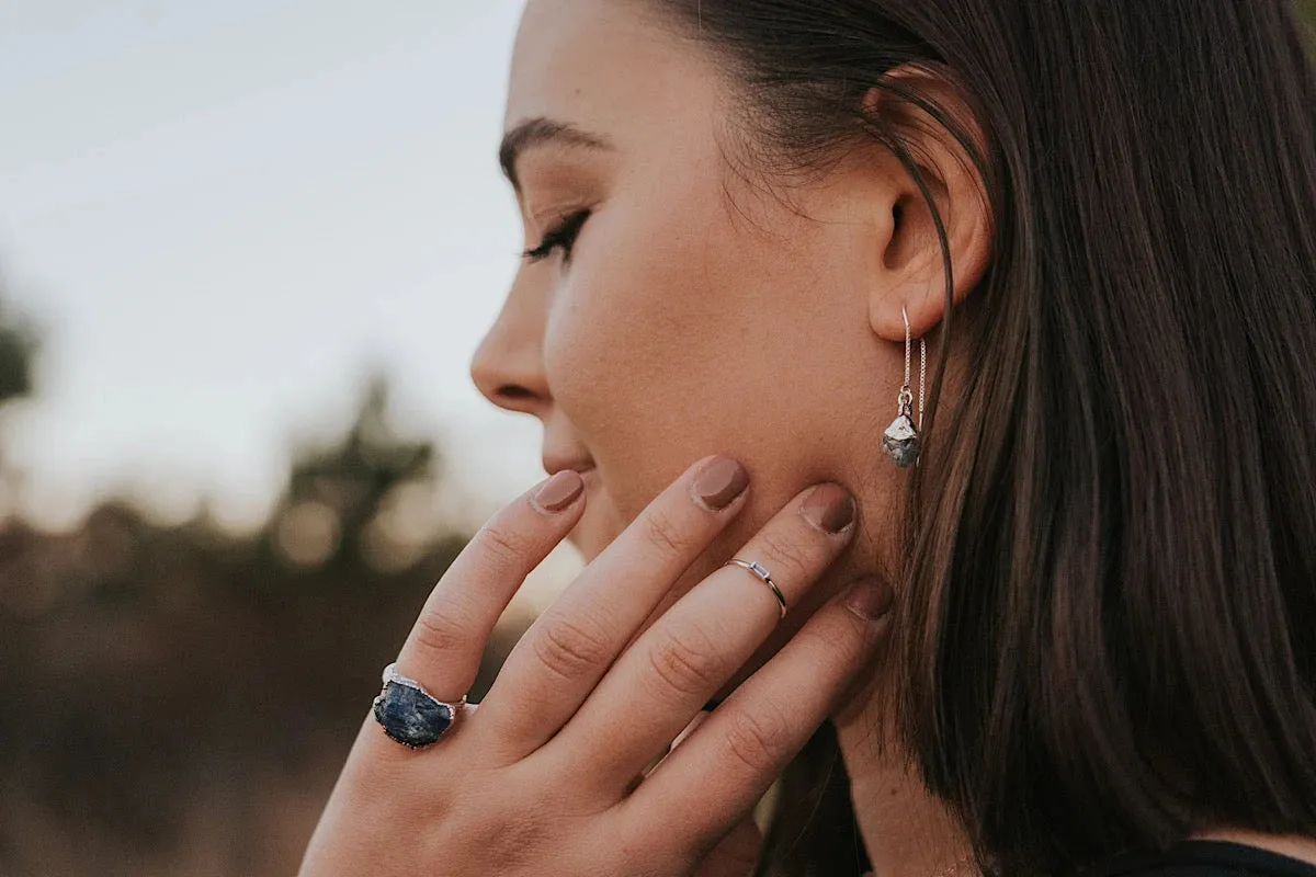 Zircon Short Drop Earrings · December